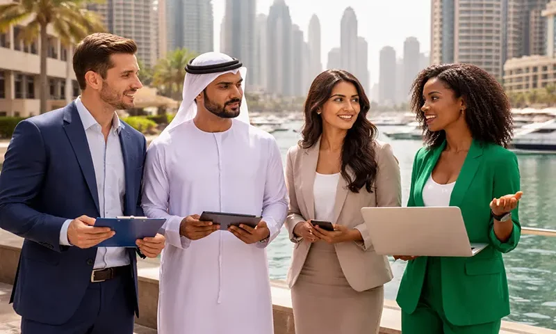 Who should setup business in UAE first time?